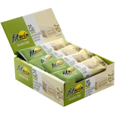 Батончик FitWin Фісташка та вершки з начинкою, БЕЗ ЦУКРУ 60 г 33%, 12 штук
